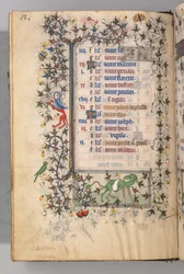 Heures de Charles le Noble, roi de Navarre 1361-1425 : fol. 6v, juin, vers 1405
