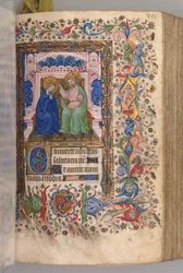 Heures de Charles le Noble, roi de Navarre 1361-1425 : fol. 96r, Couronnement de la Vierge..., vers 1