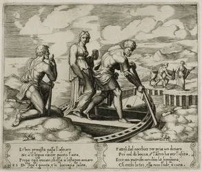 Psyché embarque dans la barque de Charon