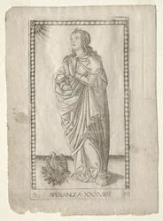 Espoir de la série Tarocchi, série B : Principes cosmiques et vertus, #39, avant 1467
