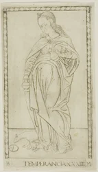 Tempérance, planche 34 de Génies et Vertus