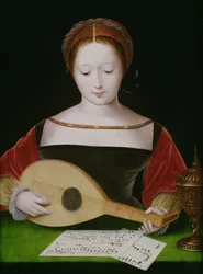 Marie-Madeleine jouant du luth