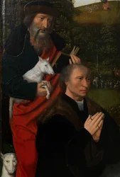 Panneau gauche de la Vierge et l