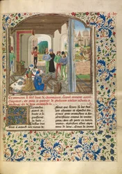 Alexandre se bat avec un lion et tue Clitus