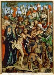 Le Christ emmené au Golgotha (huile sur bois)