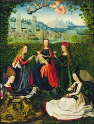 Vierge de la roseraie