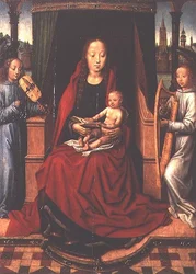 Madonna et Enfant avec Deux Anges Musiciens