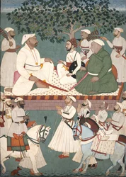 Maharaja Sidh Sen recevant une ambassade