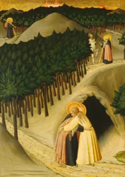 La rencontre de Saint Antoine et Saint Paul