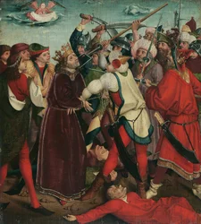 Le Martyre de Saint Oswald à la bataille de Maserfield, vers 1480-1485