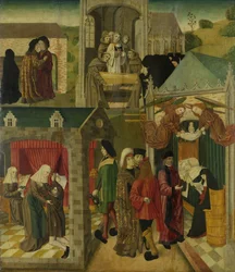 Sainte Elisabeth de Hongrie soigne les malades à Marburg