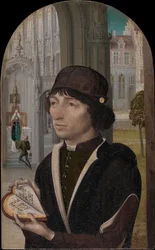 Jeune homme tenant un livre, vers 1480