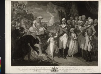 Marquis Cornwallis avec les deux princes indiens