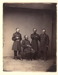 Le général William Ward et son état-major