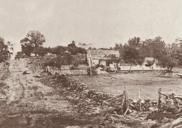 Quartier général du général Meade pendant la bataille de Gettysburg