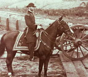 Général William T. Sherman (1820-91) à Atlanta, GA