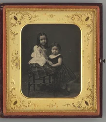 Portrait non titré de deux filles, 1861