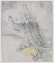 Vierge et Enfant dans les nuages