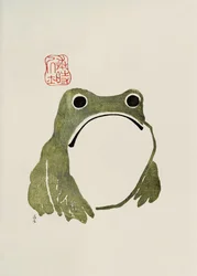 Grumpy Frog I Vert