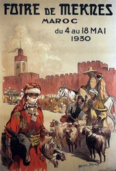 affiche pour la foire de Meknès, Maroc