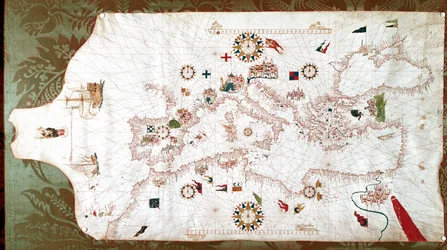 Carte de la mer Méditerranée