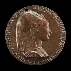 Isotta degli Atti, 1432-1474, maîtresse 1446, puis épouse après 1453, de Sigismondo Malatesta [avers]