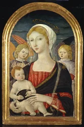 Madone avec enfant et anges, vers 1470