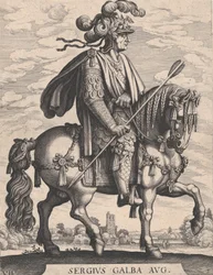 Empereur Galba à cheval, de 