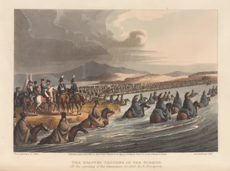 La traversée du Niémen au début de la campagne de 1812
