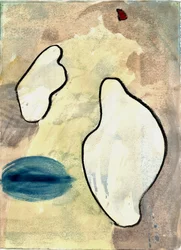 Du Serie Douce Le Matin 3, 2021 (aquarelle et fusain)