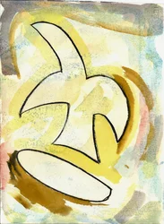 Du Serie Douce Le Matin 4, 2021 (aquarelle et fusain)