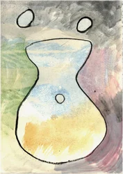 Du Serie Douce Le Matin 6, 2021 (aquarelle  fusain)