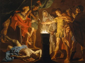 Mucius Scaevola en présence de Lars Porsenna, vers 1640 (huile sur toile)