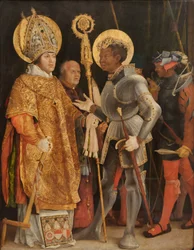 Rencontre de saint Érasme et de saint Maurice