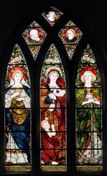 La Fenêtre des Peintres; Foi, Espérance et Charité, Cathédrale de St Machar, 1873