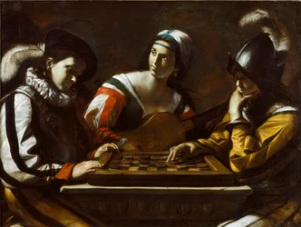 Le jeu de dames, années 1630