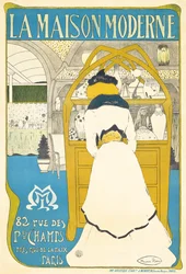 Affiche publicitaire pour la galerie d