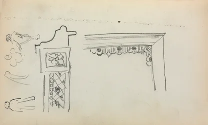 Carnet de croquis italien : Détails architecturaux et figures page 199, 1898-1899