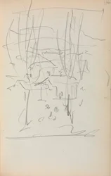 Carnet de croquis italien: Paysage page 116, 1898-1899