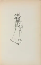 Carnet de croquis italien : Femme debout page 118, 1898-1899