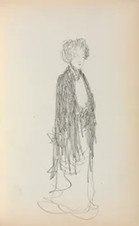 Carnet de croquis italien : Femme debout page 213, 1898-1899
