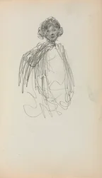 Carnet de croquis italien : Femme, longueur de taille page 217, 1898-1899