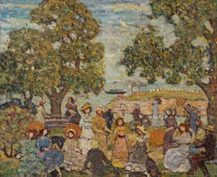 Paysage avec des figures