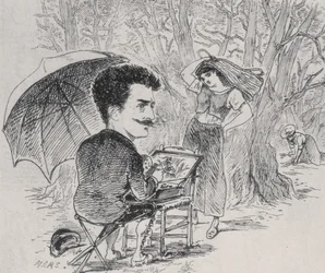 Rops peignant ses cueilleurs d