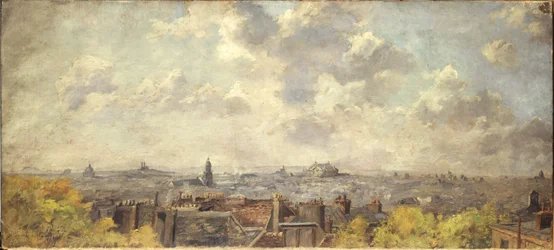 Vue panoramique de Paris, prise de la rue Victor-Massé, en 4-1886