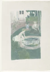 Le reflet dans la fontaine