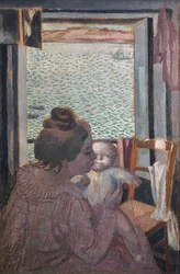 Maternité à la fenêtre