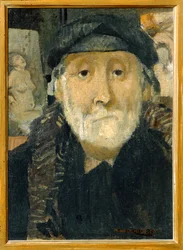 Portrait du peintre Degas (peinture sur toile)
