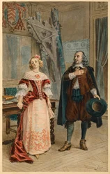 Corneille ecrit Pulcherie (illustration)