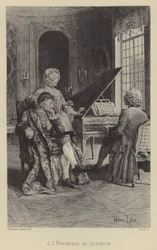 Jean-Jacques Rousseau au clavecin